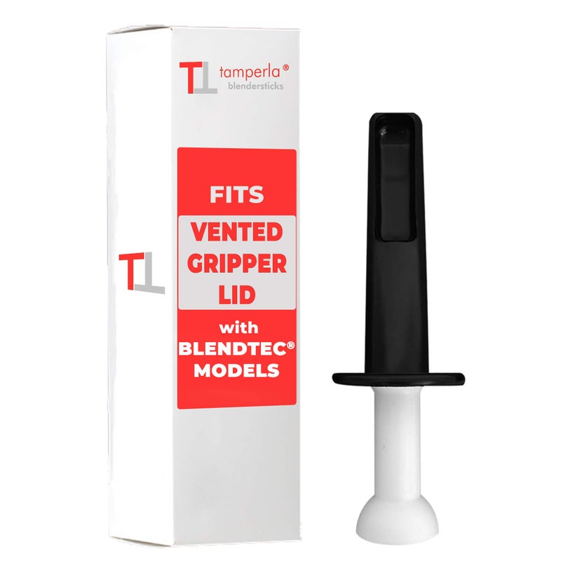Blender Stick Tamper Fits Blendtec blenders- Hassle-Free Blending - FITS BLENDTEC's VENTED GRIPPER LID - BPA FREE - PATENTED - Image 1
